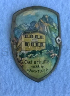 Turistický štítek na hůl - Ostlerhůtte 1838 m Pfrontenia (MB200)