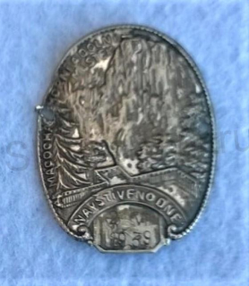 Turistický štítek na hůl - Macocha Navštiveno Dne 2 VII 1939 (MB202)