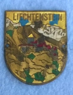 Turistický štítek na hůl - Liechtenstein (MB208)