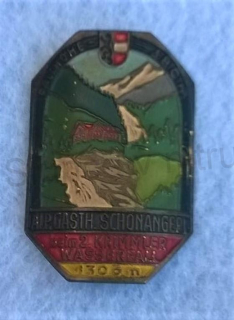 Turistický štítek na hůl - Fallhohe Alp. Gasth. Scghonangeri 1300 m (MB220)