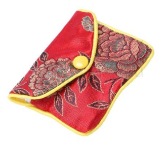 Dárková luxusní Hedvábná taštička, peněženka (AE1)