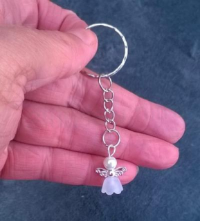 Přívěsek na klíče - andílek pro štěstí (H203)