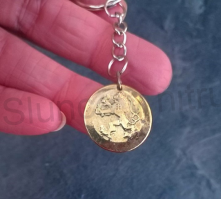 Přívěsek na klíče - mince s Českým lvem (H214)