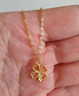 Náhrdelník s přívěškem čtyřlístek (BD453)