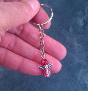 Přívěsek na klíče - andílek pro štěstí (H219)