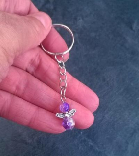 Přívěsek na klíče - andílek pro štěstí (H220)