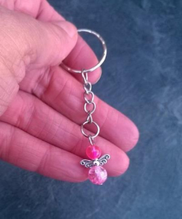 Přívěsek na klíče - andílek pro štěstí (H221)