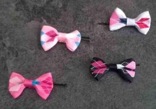 Dětská mašle do vlasů se sponkou 4 ks (H234)