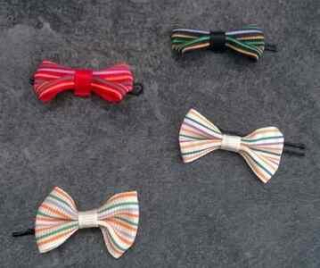 Dětská mašle do vlasů se sponkou 4 ks (H240)