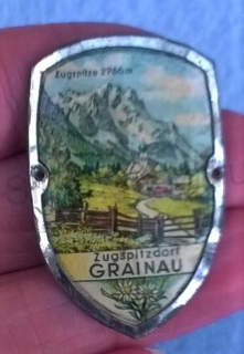 Turistický štítek na hůl -Zugšpitzdart Grainau (MB238)