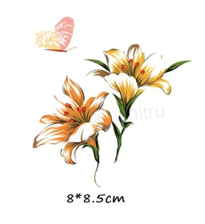 Samolepicí nažehlovací nášivky kytka (C580)