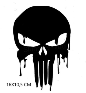 Samolepky na auto Punisher větší (E472)