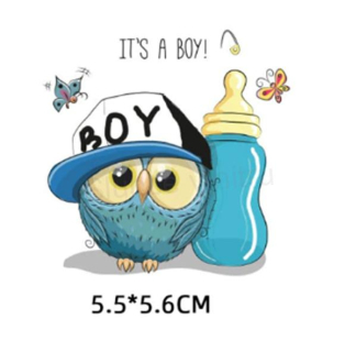 Samolepicí nažehlovací nášivka Sova (C586)