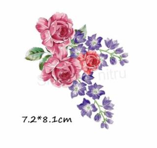 Samolepicí nažehlovací nášivka Květina (C591)