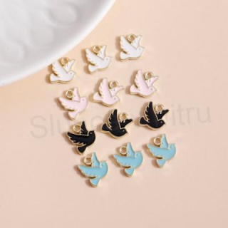 Přívěssek holubice - 13 x 11 mm (AA295)