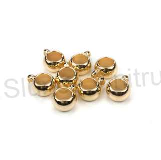 Plastový korálek s očkem pokoven s CCB 13,3 x 6,2 x 10 mm (AA297)