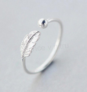 Otevřený prsten peří (BP365)