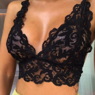 Krajková dámská podprsenka – černá Push‑Up, velikost 3XL (K148)