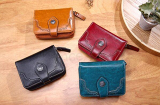 Dámská peněženka z pravé hovězí kůže více barev (J33)