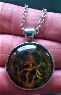 Náhrdelník s přívěškem Zlatý Buddha Shiva (BD461)