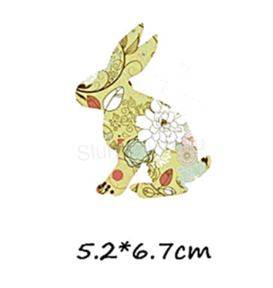 Samolepicí nažehlovací nášivka zajíček obrázkový (C600)