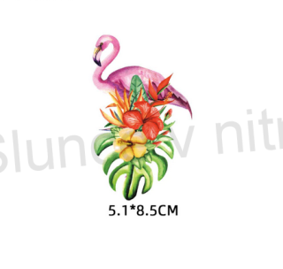 Samolepicí nažehlovací nášivka  Plameňák (C603)