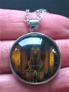 Náhrdelník s přívěškem Staroegyptská kočičí bohyně (BD462)