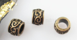 Kovový korálek | mezidíl 5,5 x 4 mm starožitná bronz (AA83)