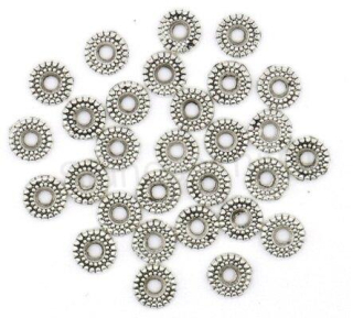 Kovový korálek mezidíl 8 mm, 4 kusy v balení (AA88)