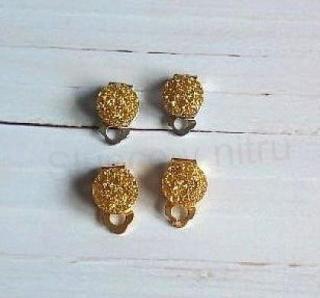 Náušnice klipsy zlaté měnicí (BB607)