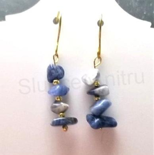 Minerální  náušnice sodalit (X743)