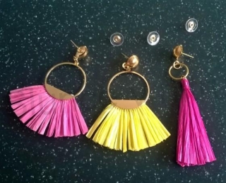 Puzetové dlouhé náušnice originální (BB608)