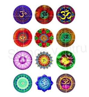 Kabošon skleněný čudlíkový 20 mm (AD127)