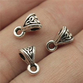 Slitinový korálek s očkem 10 x 5,5 x 5,5 mm (AA93)