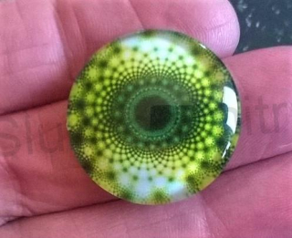 Kabošon kulatý - sklo 25 mm (AD140)