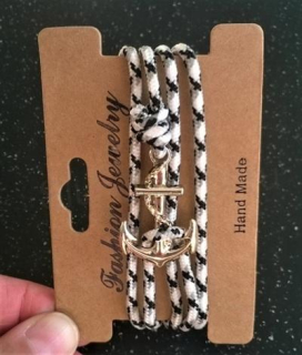 Nárámek Kotva barevný bílo černý číslo 1 (BC498)