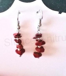  Minerální Jaspisové náušnice (X759)