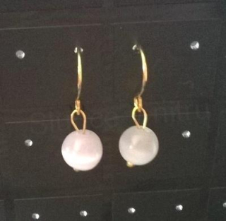 Minerální  náušnice kočíčí oko (X779)