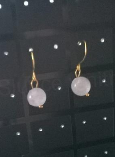 Minerální náušnice jadeitové (X793)