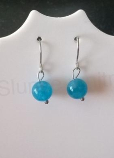 Minerální náušnice apatitové 8,5 mm (X795)