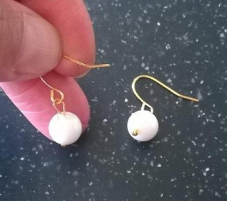 Minerální náušnice korálové (X797)