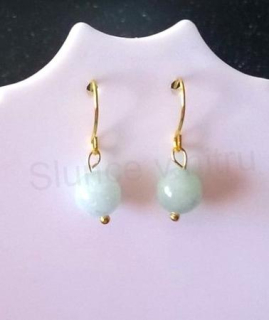 Minerální náušnice nefritové (X801)