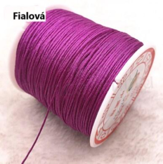 Nylonová šňůrka - fialová 0,8 mm (N137)