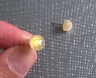 Puzetové náušnice achátové 8 x 8 mm (X821)