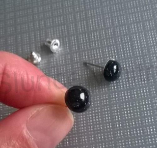 Puzetové náušnice aventurínové 8 x 8 mm (X831)