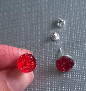 Puzetové náušnice resin (BB629)