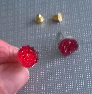 Puzetové náušnice resin (BB630)