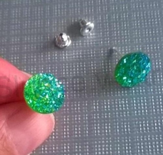 Puzetové náušnice z chirurgické oceli měnicí (BB632)