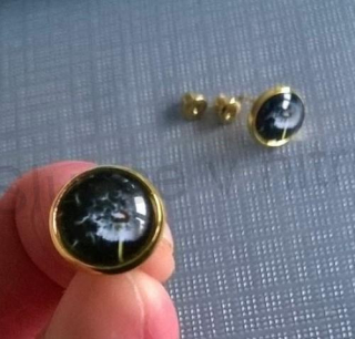 Puzetové náušnice z chirurgické oceli kytičkové (BB644)