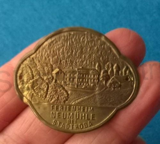 Turistický štítek na hůl - Ferienheim Neumühle Bei Stadtroda (MB252)